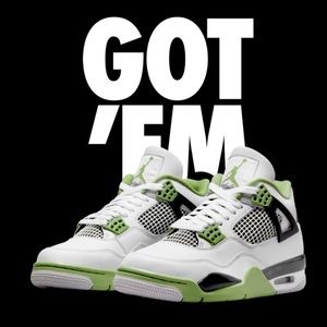 NWT Air Jordan 4 Retro "Oil Green" Sneakers
